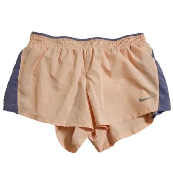 Nike Dri Fit peach and lavender running active athletic shorts size XL NEW - Picture 3 of 10